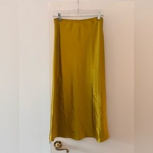 Anthropologie satin skirt